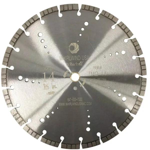 Whirlwind USA 14 in. Vortex Turbo Segmented Diamond Blade for Concrete, Stone & Masonry