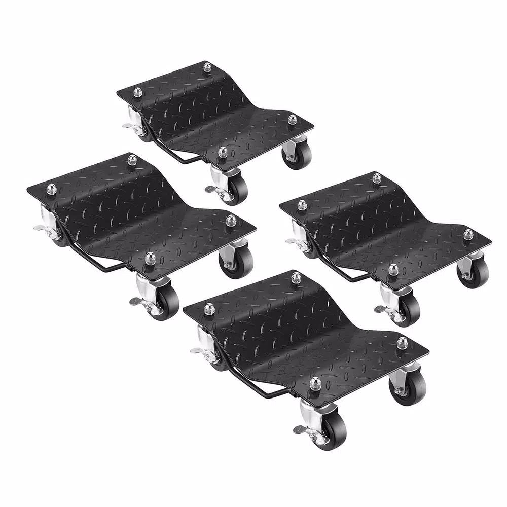 Pentagon Tool Premium Steel Car Tire Skate Dolly 4-Pack, 1,500 lbs Capacity per Skate
