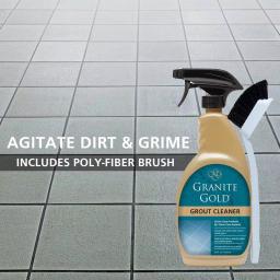 Granite Gold Grout Cleaner with Brush, 24 oz. - Safe for Stone, Tile, Porcelain, Ceramic & Glass thumbnail 7