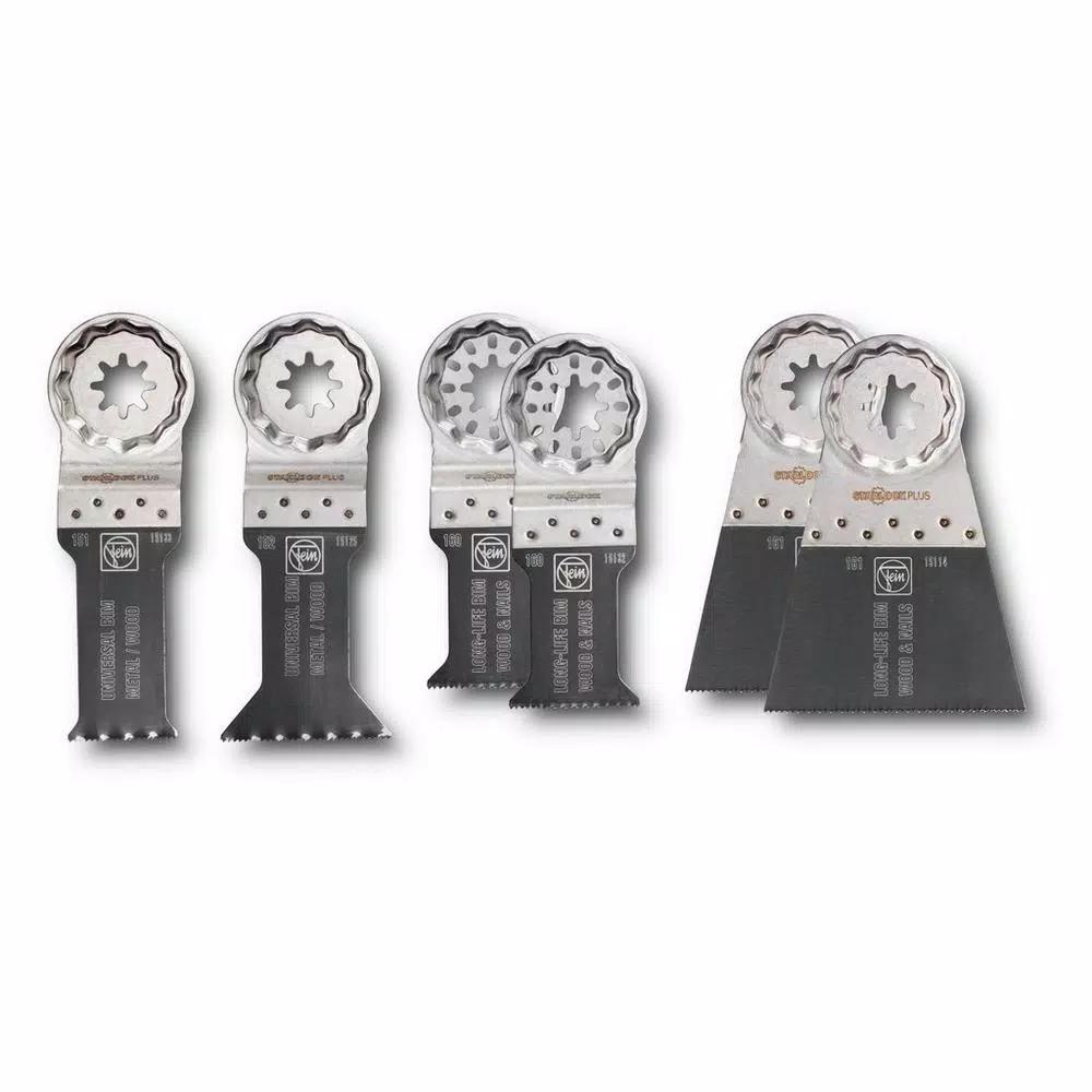 FEIN Starlock Plus Oscillating Saw Blade Accessory Set, 6-Piece Kit