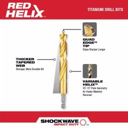 Milwaukee SHOCKWAVE Impact Duty Titanium Drill Bit and Driver Bit Set, 60-Piece thumbnail 4