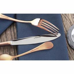 Artaste Rain 36-Piece 18/10 Stainless Steel Flatware Set, Antique Copper Finish, Service for 12 thumbnail 5
