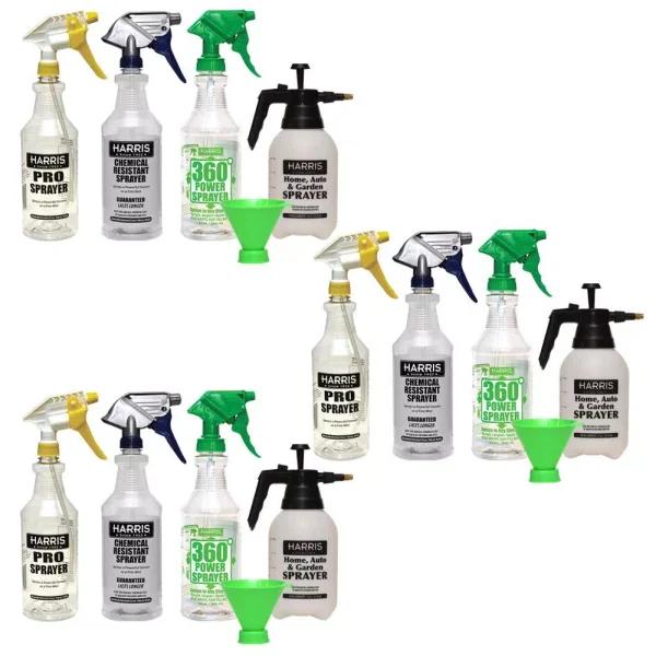 Harris Professional 12-Pack Spray Bottle Variety Kit, 453 oz. Total Capacity