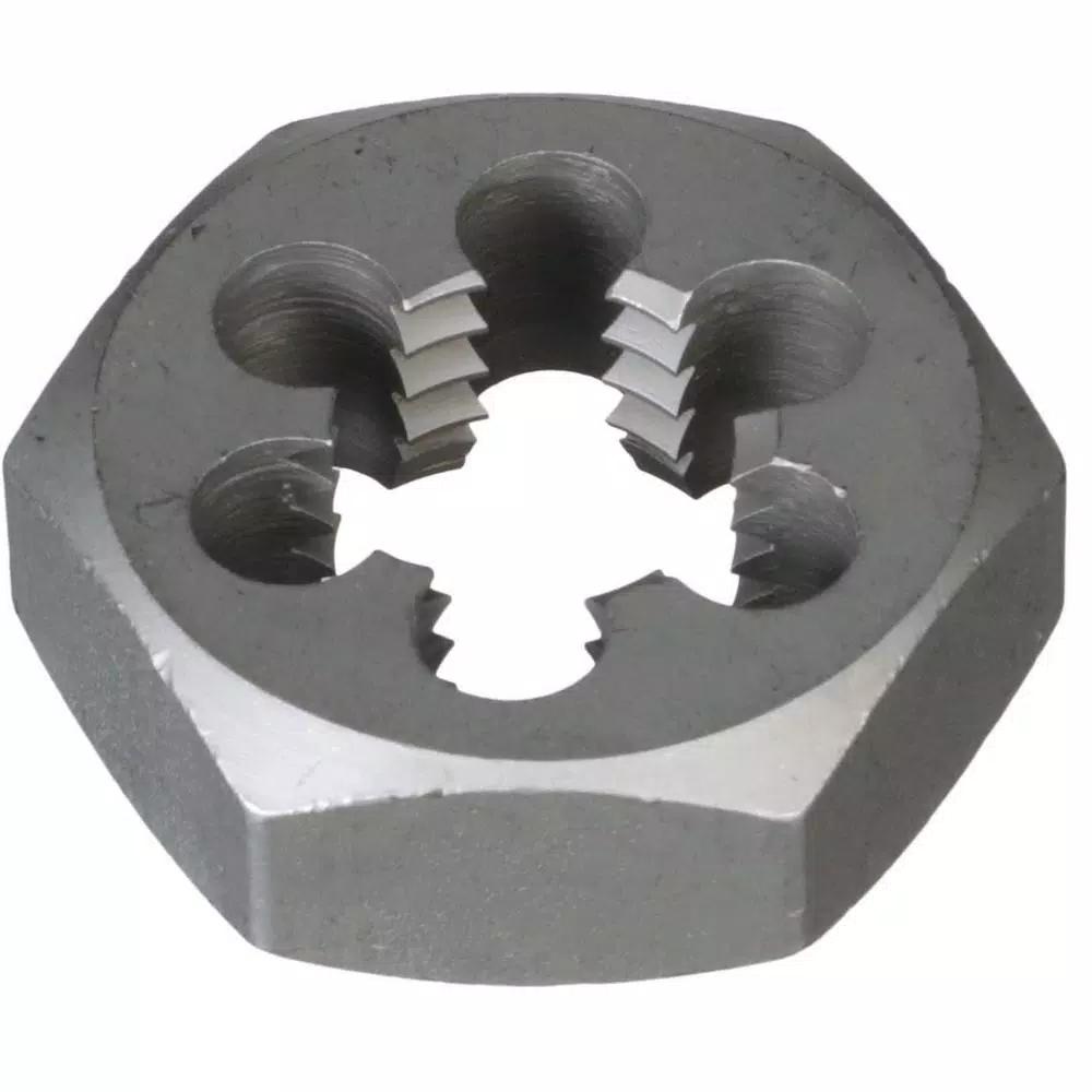 Drill America 6-Piece Carbon Steel NPT Hex Die Set with Wooden Case
