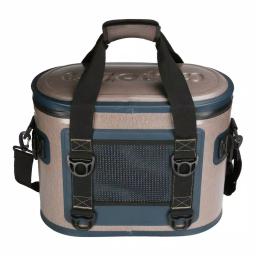 Camp-Zero 13.9 Qt. 20-Can Soft Cooler - Beige and Blue thumbnail 4