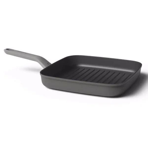 BergHOFF Leo 10 in. Aluminum Nonstick Grill Pan, Induction Compatible, Grey