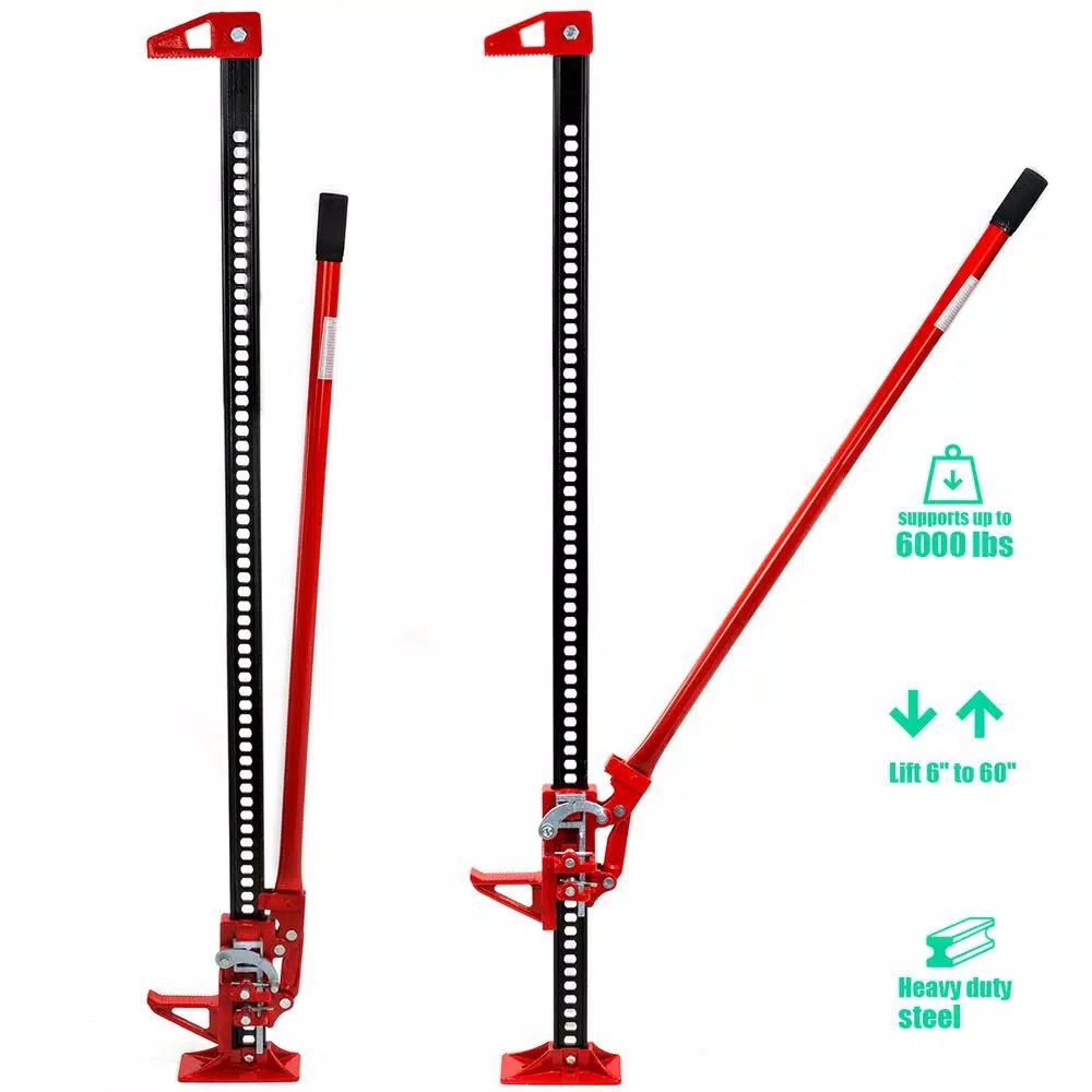 Stark 60 in. 3-Ton Farm Jack - Heavy-Duty Steel Mechanical Lifting Tool