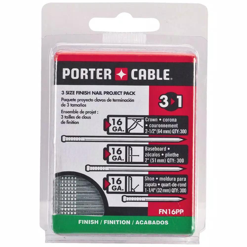Porter-Cable 16-Gauge 2-1/2 in. Pneumatic Finish Nailer Kit with 900-Piece Bonus Nail Pack