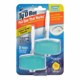 Ty-D-Bol 1 That Works Spring Clean Fragrance Toilet Bowl Cleaning Gel Rim Hangers, 6-Pack thumbnail 2