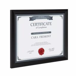 DesignOvation Design Ovation Cornell 8.5 x 11 in. Black Document Picture Frame Set of 4 thumbnail 3