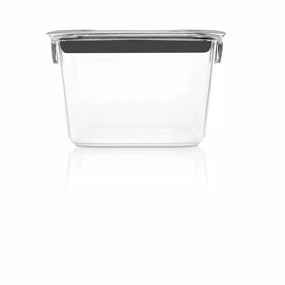 Rubbermaid Brilliance 4-Piece Medium Deep Food Storage Container Set, Leak-Proof & BPA-Free