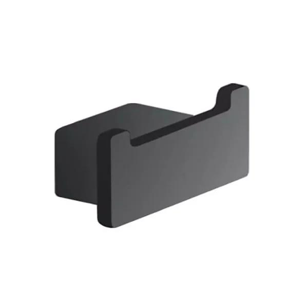 Nameeks Gedy Lounge Double Robe and Towel Hook - Matte Black Brass