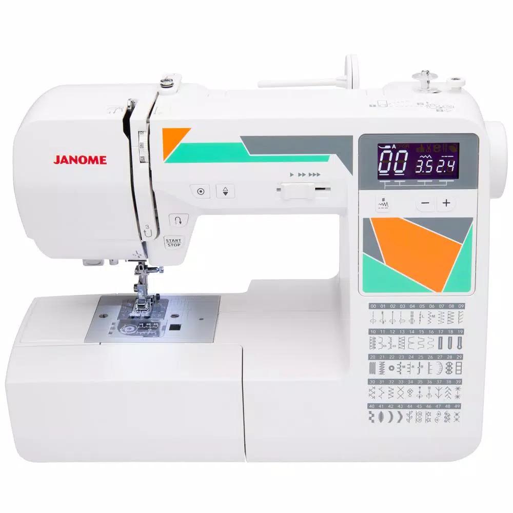 Janome MOD-50 Computerized Sewing Machine with 50 Stitches and 3 One-Step Buttonholes
