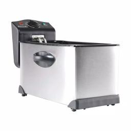 Continental Professional Series 3 QT Stainless Steel Deep Fryer, 1700W Electric thumbnail 2