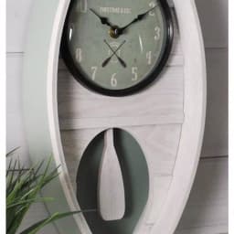 FirsTime & Co. FirsTime and Co. Ocean Canoe Wall Clock, Rustic White Wood, 18 x 7.75 in. thumbnail 3