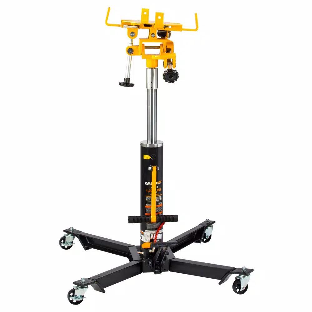 Omega Lift 1000 lb. 2-Stage Air & Foot Pedal Operated Hydraulic Transmission Jack