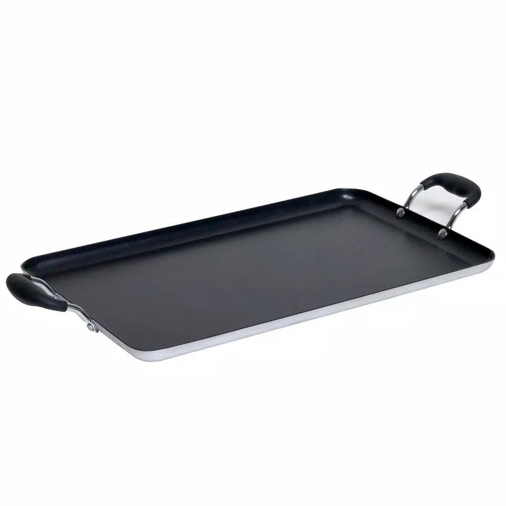 IMUSA 26 in. Nonstick Double Burner Aluminum Griddle