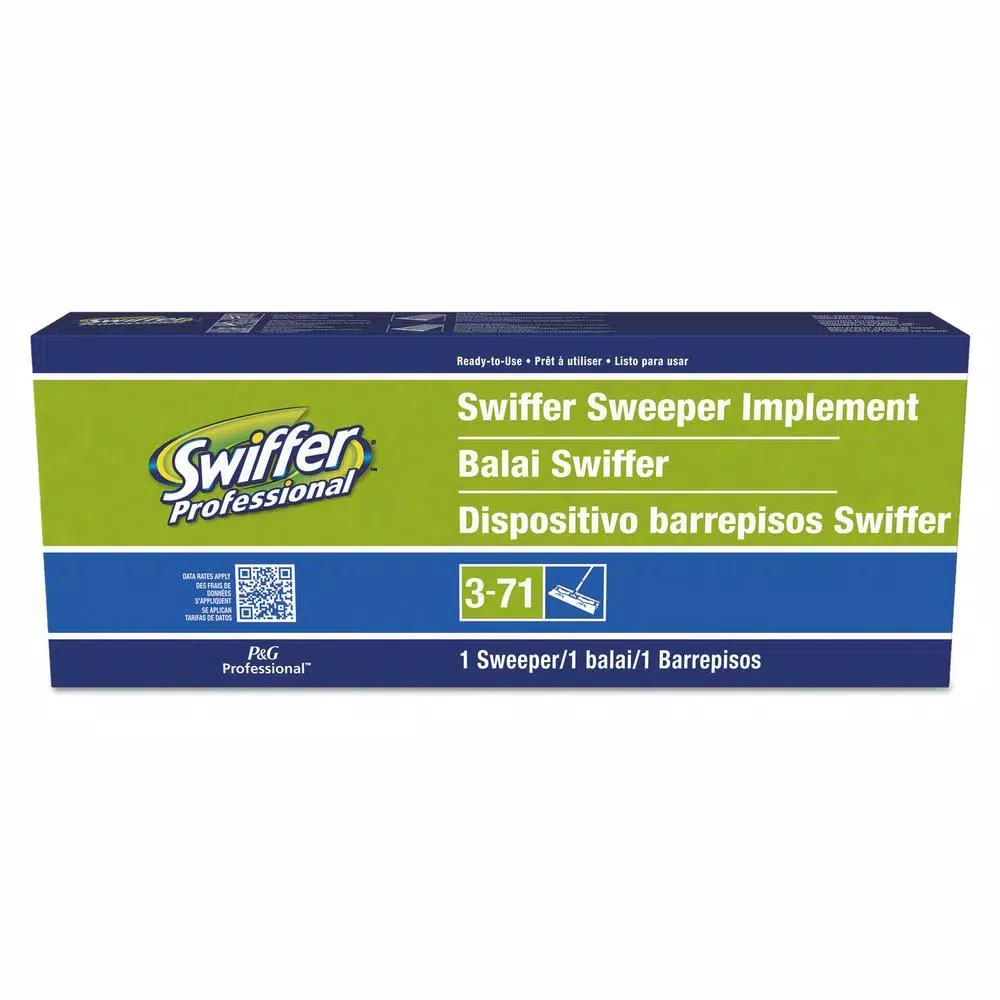 Swiffer Sweeper Dry and Wet Mop Starter Kit, Flat Mop with Aluminum Handle (Case of 3)