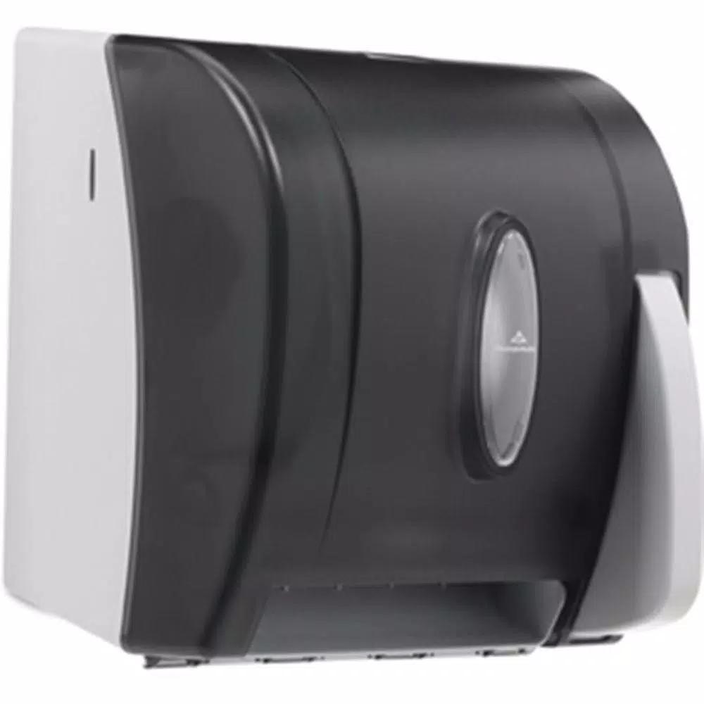 Georgia-Pacific Translucent Smoke Push Paddle Non-Perforated Roll Paper Towel Dispenser