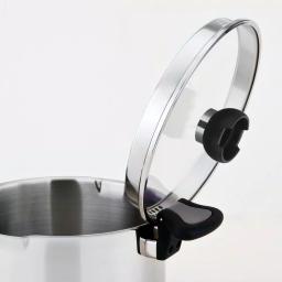 1829 Carl Schmidt Sohn ARON 1.6 qt. Stainless Steel Stock Pot with Glass Lid and Multi-Functional Utensil Holder Knob thumbnail 4