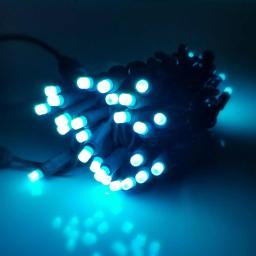 HOLIDYNAMICS HOLIDAY LIGHTING SOLUTIONS 50-Light RGB LED String Lights, 5 mm Frosted Bulbs, 4 in. Spacing, Green Cord thumbnail 7