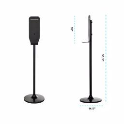 Alpine Industries 800ml Automatic Stainless Steel Gel Sanitizer & Soap Dispenser with Floor Stand thumbnail 8