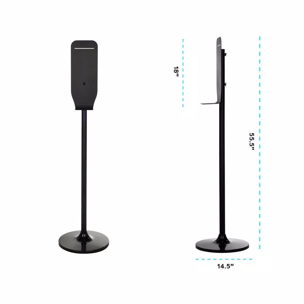 Alpine Industries 800ml Automatic Stainless Steel Gel Sanitizer & Soap Dispenser with Floor Stand