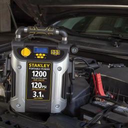 Stanley J5C09D 1200 Peak Amp Jump Starter with 120 PSI Digital Compressor and USB Power Station thumbnail 2
