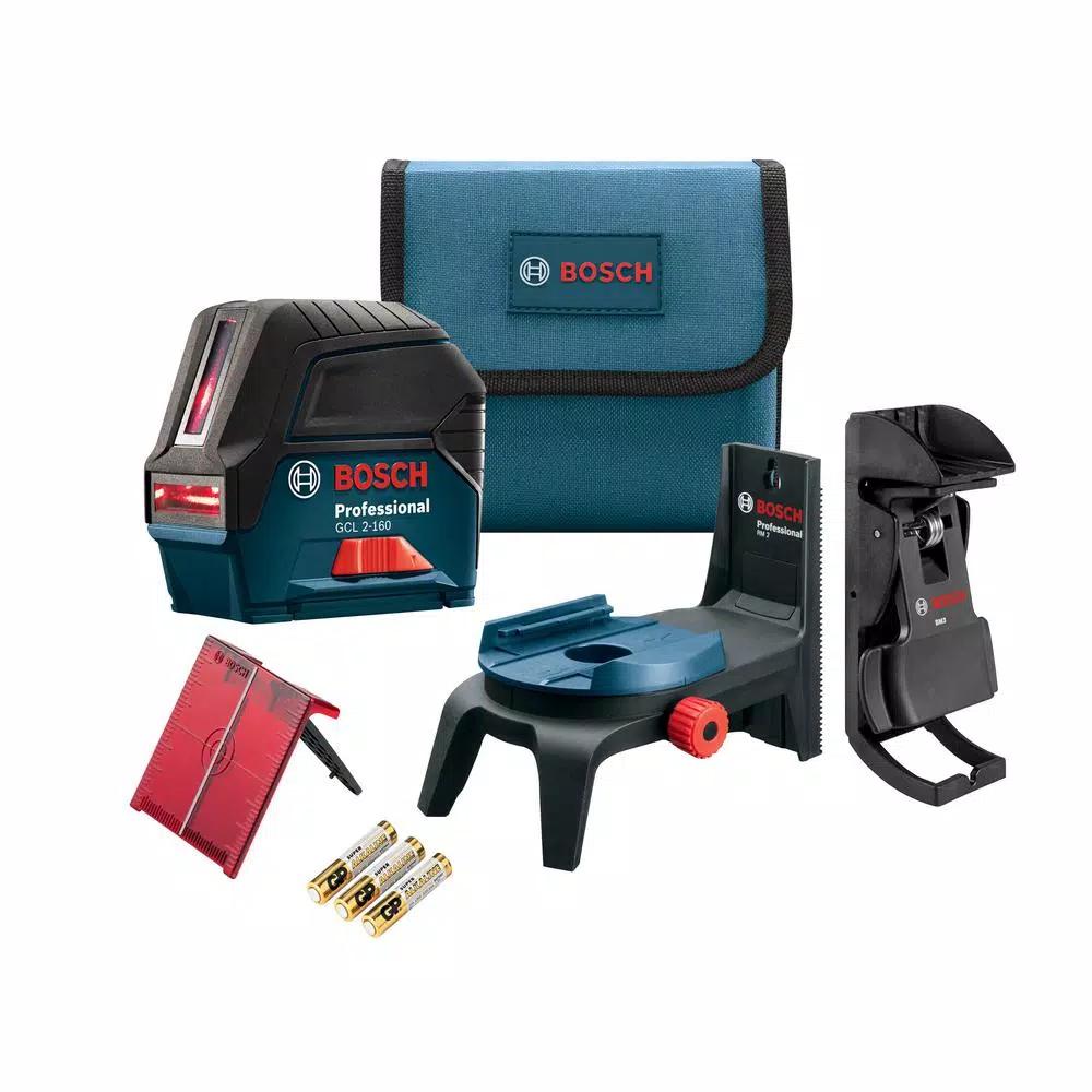 Bosch GCL 2-160 Self-Leveling Cross-Line Laser Level with Plumb Points