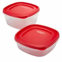 Rubbermaid Easy Find Lids 10-Piece Food Storage Container Set, Red/Clear thumbnail 6