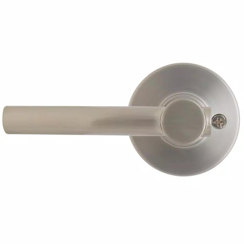 Defiant Highland Satin Nickel Passage Door Lever with Round Rose