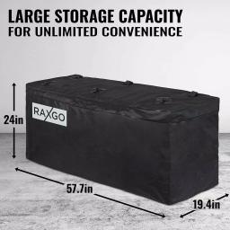 Unbranded RaxGo Water Resistant Hitch Cargo Bag, 500 lb Capacity, 15.5 cu. ft. Storage thumbnail 4