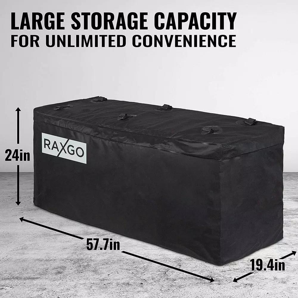 Unbranded RaxGo Water Resistant Hitch Cargo Bag, 500 lb Capacity, 15.5 cu. ft. Storage