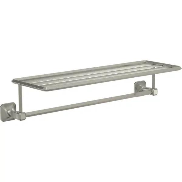 Franklin Brass Napier 24 in. W Metal Towel Train Rack, Satin Nickel