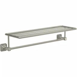 Franklin Brass Napier 24 in. W Metal Towel Train Rack, Satin Nickel thumbnail 1