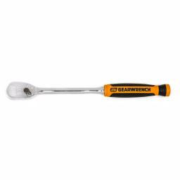 GEARWRENCH 1/4 in. Drive 90 Tooth Teardrop Ratchet, 8 in. L, Dual Material Handle thumbnail 3