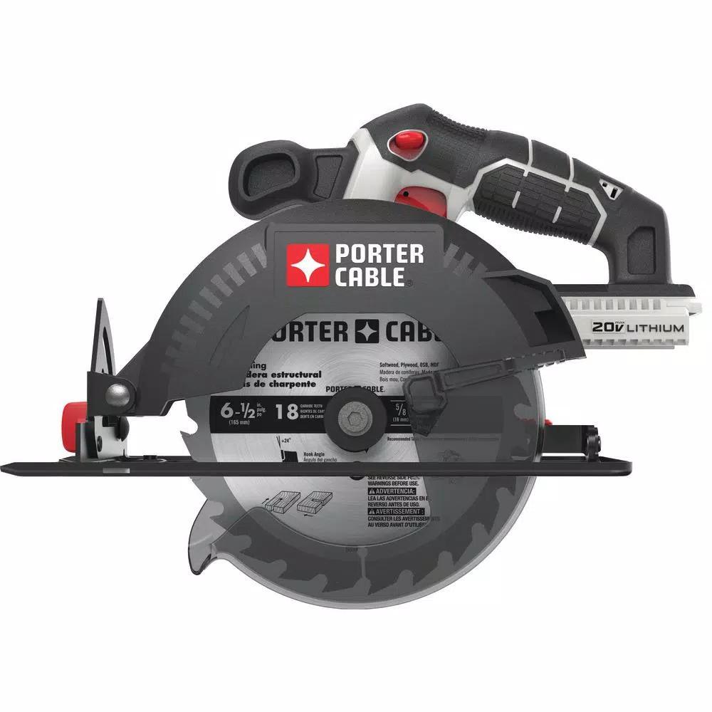 Porter-Cable 20V MAX Cordless 6-1/2 in. Circular Saw, Tool-Only