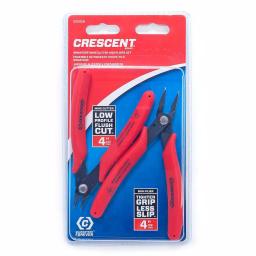 Crescent 4 in. Shear-Cutter Plier Set, 2-Piece Carbon Steel Electronic & Needle-Nose Set thumbnail 2