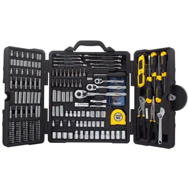 Stanley 210-Piece Mechanics Tool Set with Chrome Finish