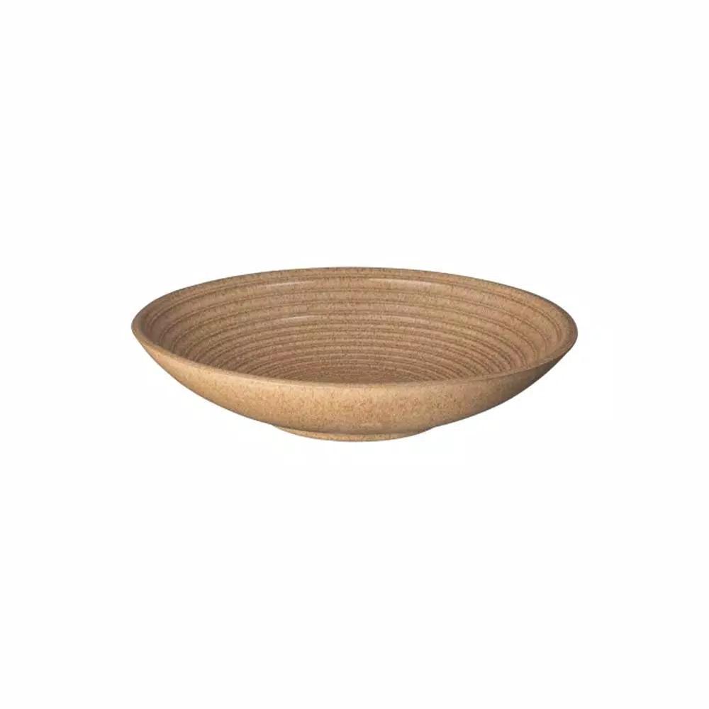 Denby Studio Craft 12 in. Elm Large Ridged Serving Bowl