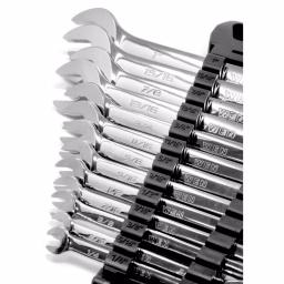 WEN 13-Piece Professional SAE Ratcheting Combination Wrench Set with Storage Rack thumbnail 2