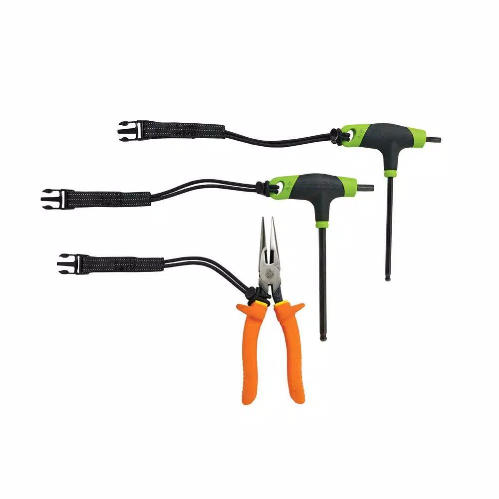 Ergodyne Squids 3103 Detachable Tool Lanyard Loops, Black (3-Pack)
