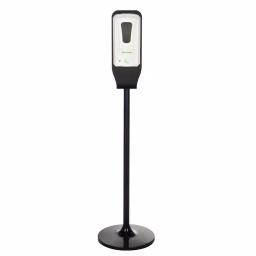 Alpine Industries 1200ml Automatic Hand Sanitizer Dispenser with Floor Stand, White thumbnail 1