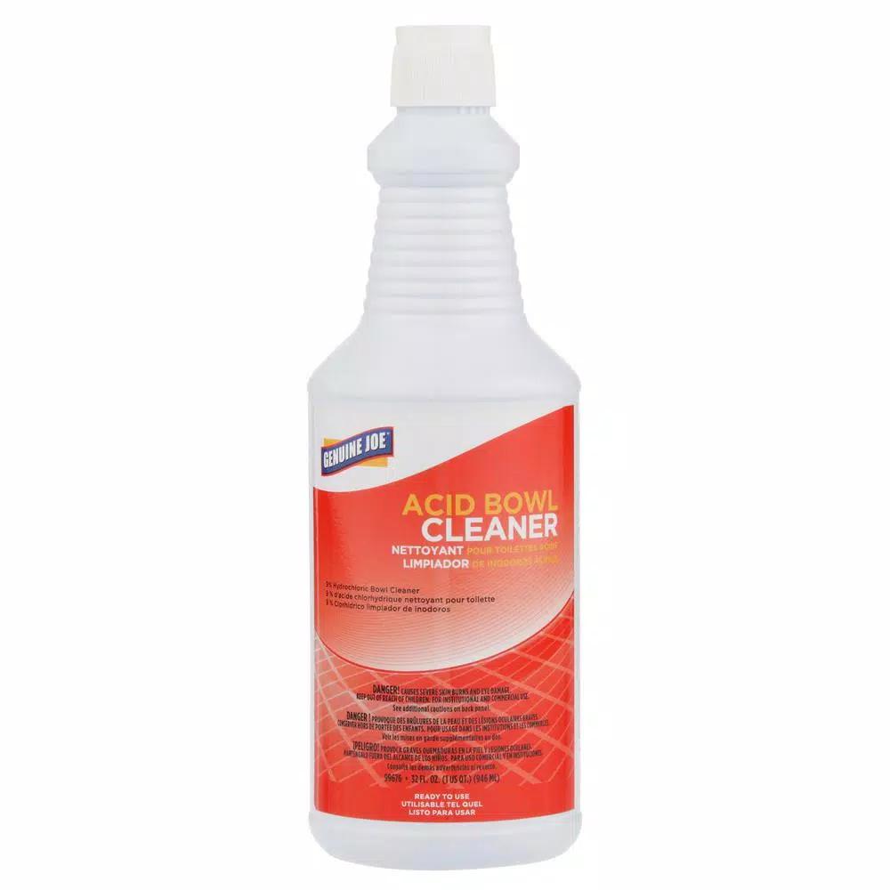Genuine Joe Acid Bowl Cleaner - Professional Strength Toilet and Urinal Cleaner, 32 oz