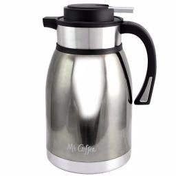 Mr. Coffee Colwyn 2 Qt. Stainless Steel Thermal Coffee Pump Pot thumbnail 1