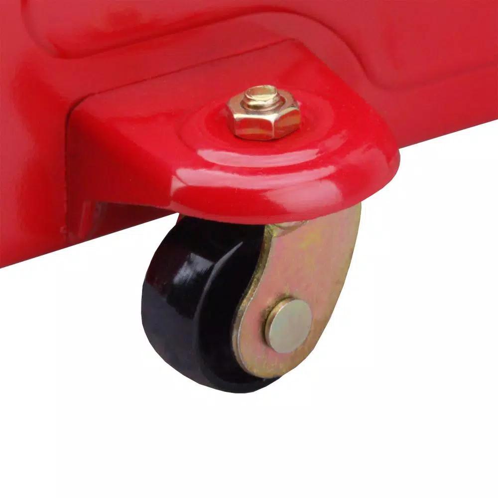 Max Load 4000 lbs. Capacity Hydraulic Trolley Floor Jack with Smooth-Rolling Casters