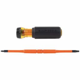 Klein Tools 2-in-1 Insulated Flip-Blade Screwdriver, #1 and #2 Square Drive thumbnail 7