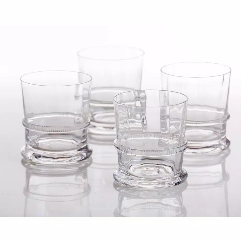 Abigails Lionshead Double Old-Fashioned Glass with Applied Rope Detail (Set of 4)