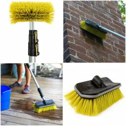 DocaPole Ultimate 3-Brush Kit with 12 ft. Extension Pole - Soft, Medium, and Hard Bristle Scrub Brushes thumbnail 4