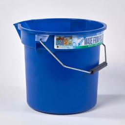 TAFCO PRODUCTS Tafco 3.5 Gal. Blue Round Utility ECO Bucket, 14 Qt. Heavy-Duty Commercial Grade Made from 100% Recycled Water Bottles thumbnail 3